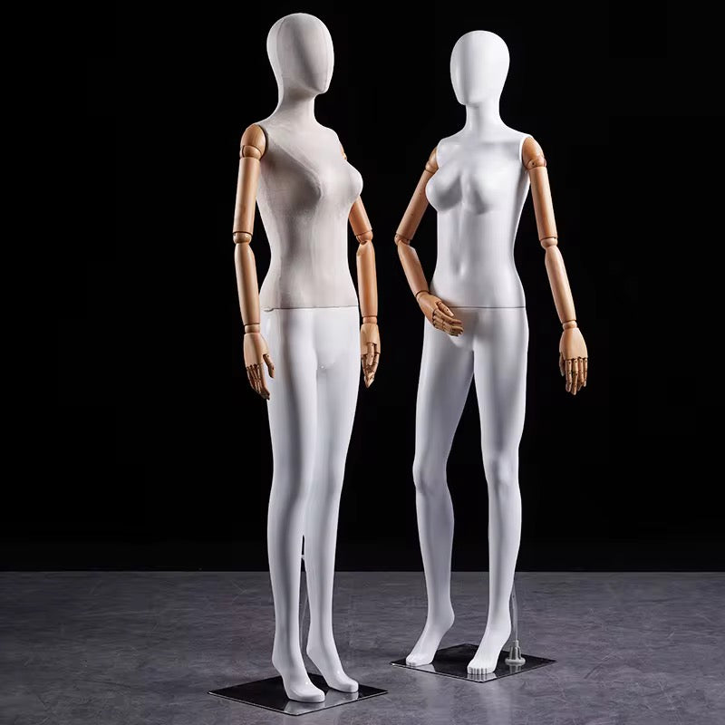 Premium Female Mannequin – Full Body Poseable Display with Metal Base