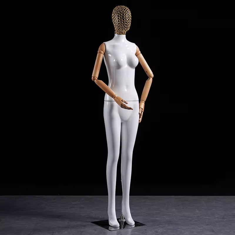 Premium Female Mannequin – Full Body Poseable Display with Metal Base