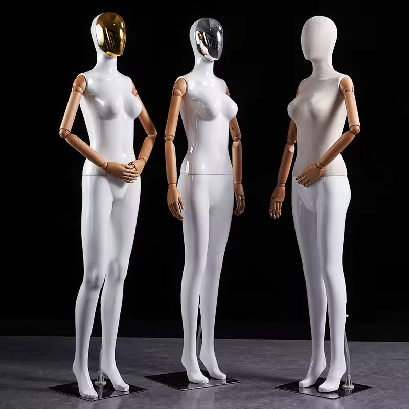 Premium Female Mannequin – Full Body Poseable Display with Metal Base