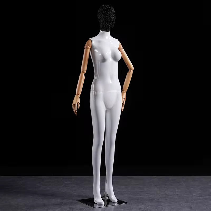 Premium Female Mannequin – Full Body Poseable Display with Metal Base