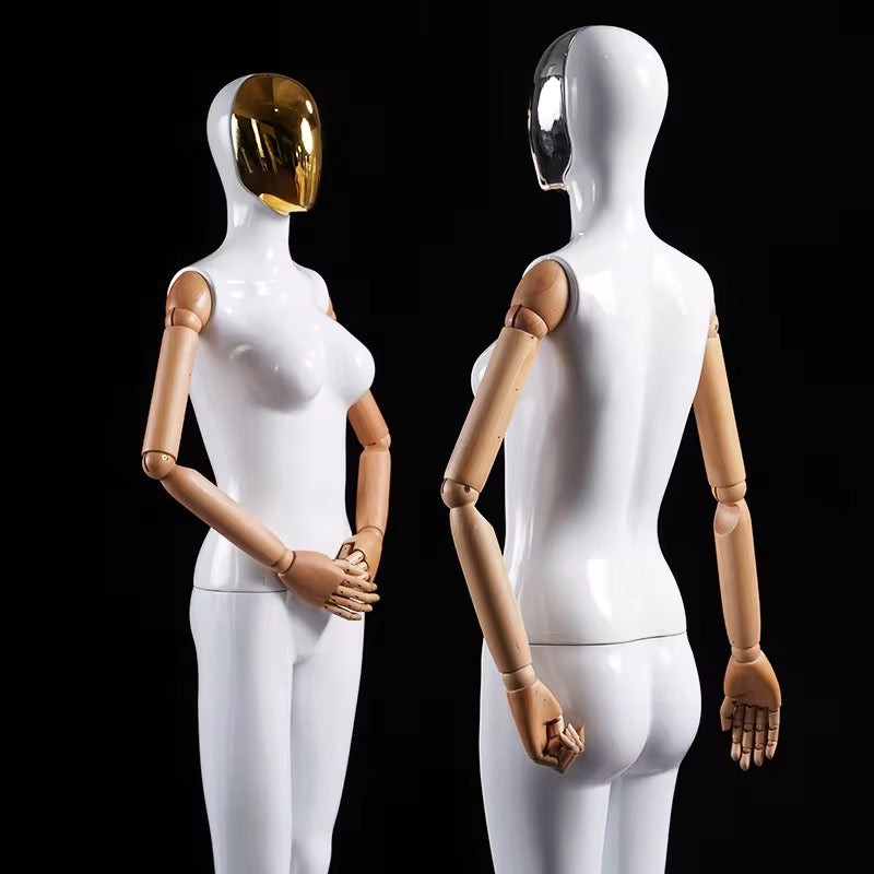 Premium Female Mannequin – Full Body Poseable Display with Metal Base