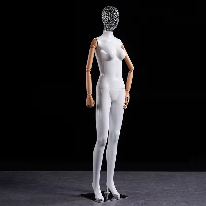 Premium Female Mannequin – Full Body Poseable Display with Metal Base