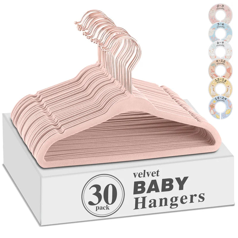 Non-Slip Baby Clothes Hangers with Swivel Hooks – Boutique Essentials