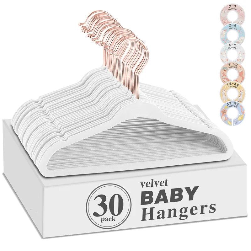 Non-Slip Baby Clothes Hangers with Swivel Hooks – Boutique Essentials