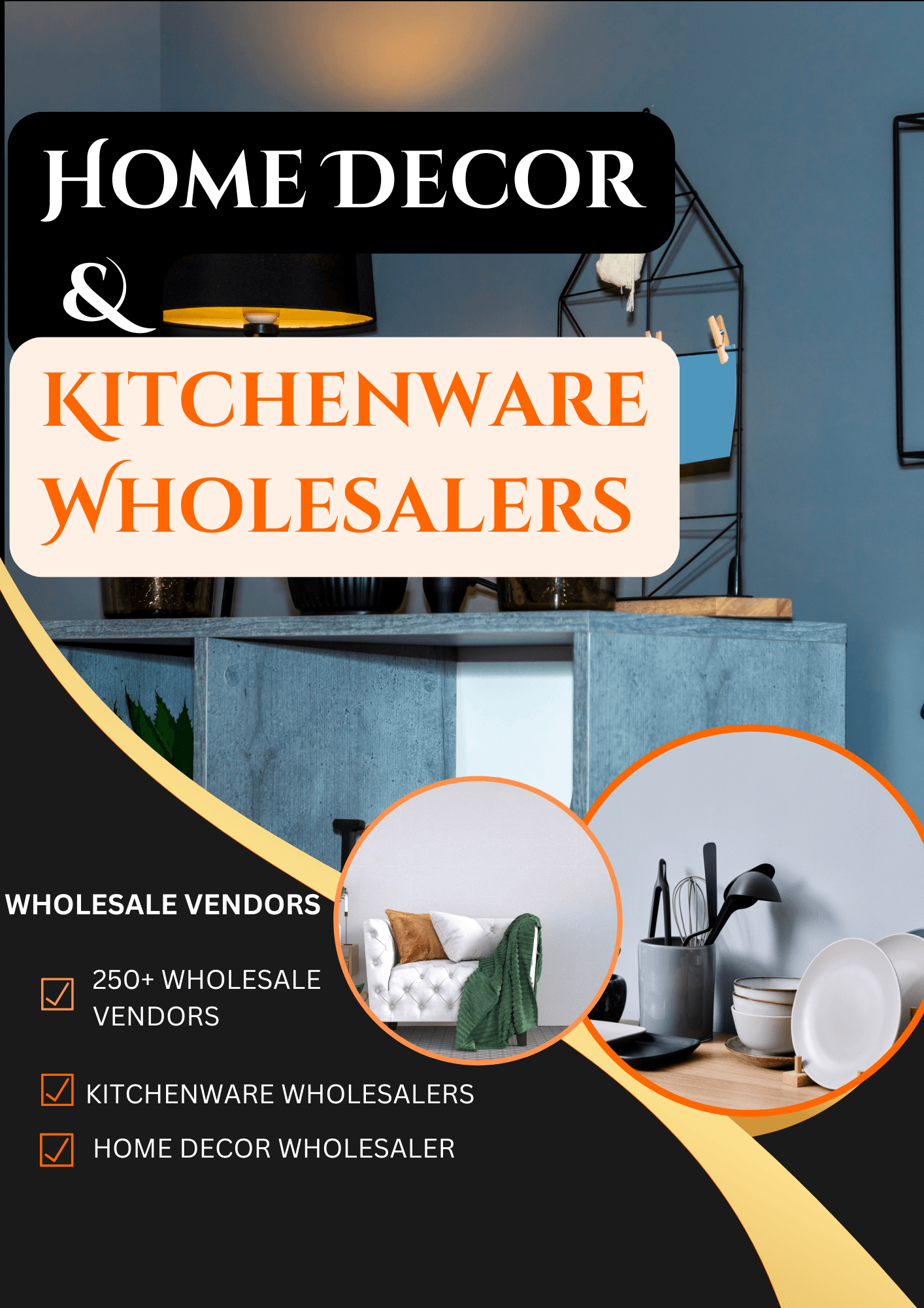 Kitchenware and home decor suppliers list – verified wholesale vendors for resellers and online store owners