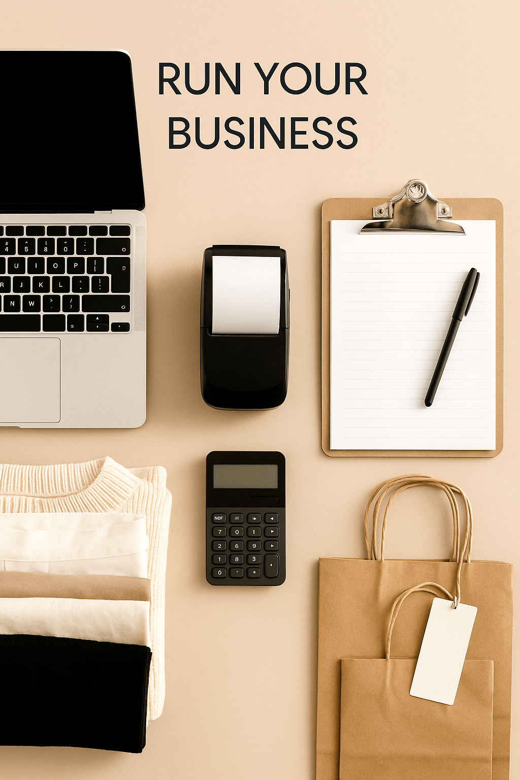 Run your business collection – pricing tools, business kits, and templates for product-based shops
