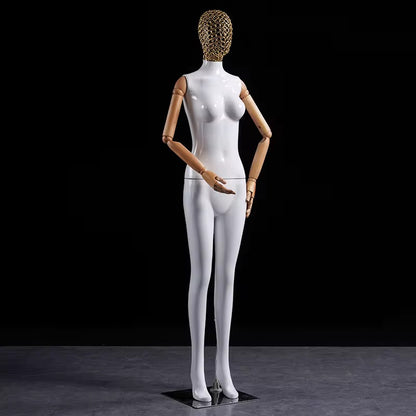 Premium Female Mannequin – Full Body Poseable Display with Metal Base