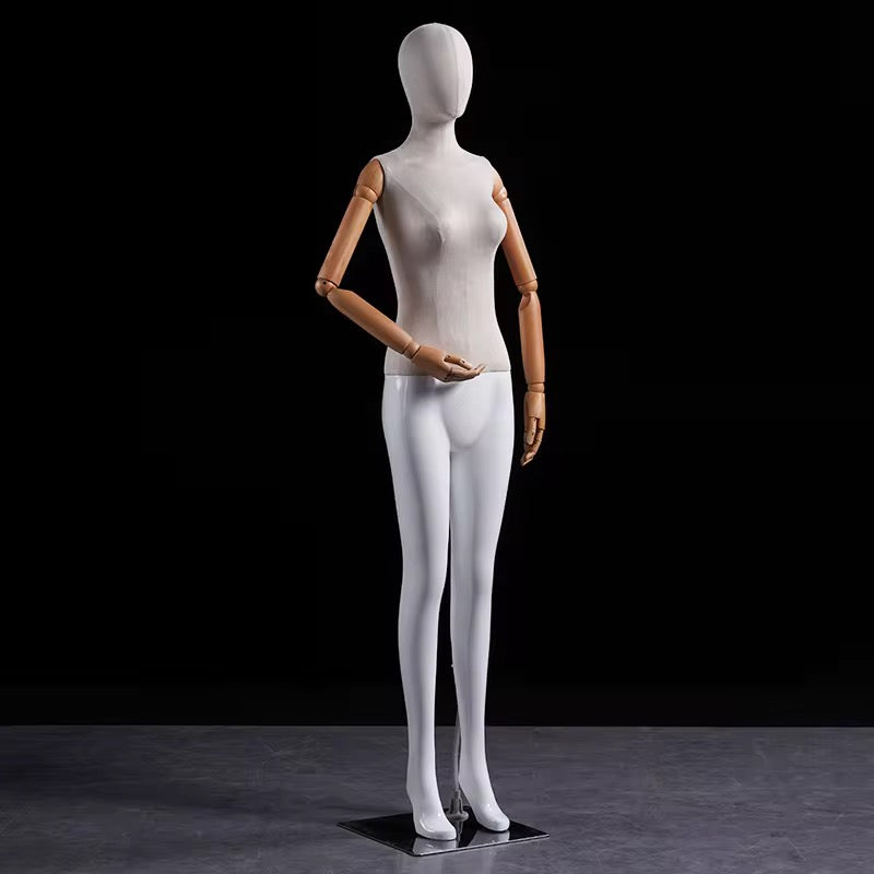 Premium Female Mannequin – Full Body Poseable Display with Metal Base