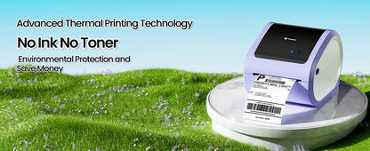Wireless Thermal Label Printer – Bluetooth & USB Desktop Shipping Printer
