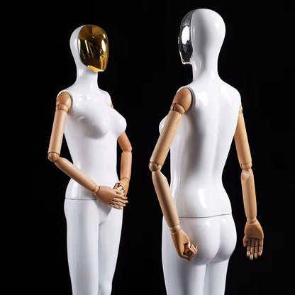 Premium Female Mannequin – Full Body Poseable Display with Metal Base