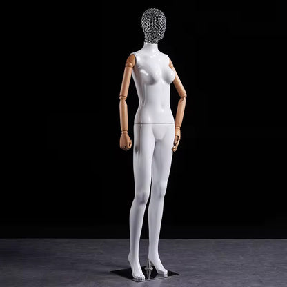 Premium Female Mannequin – Full Body Poseable Display with Metal Base
