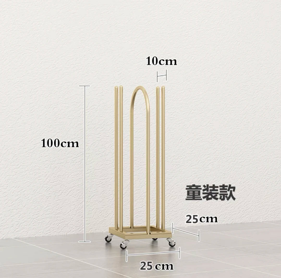 Boutique Clothing Rack with Storage Base – Double Rail Retail Display Stand