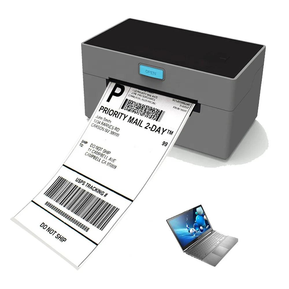 Wireless 4x6 thermal label printer with USB WiFi and Bluetooth – shipping printer for small ecommerce businesses