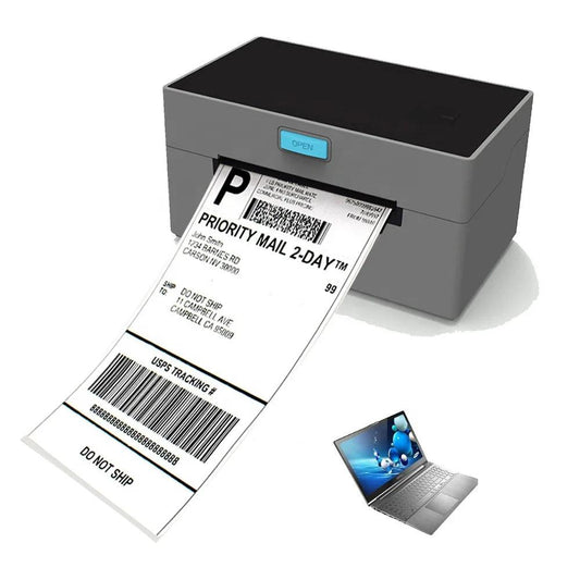 Wireless 4x6 thermal label printer with USB WiFi and Bluetooth – shipping printer for small ecommerce businesses