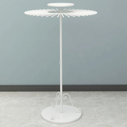 Gold Rotating Fabric Display Rack – Scarf & Clothing Stand for Boutiques & Homes