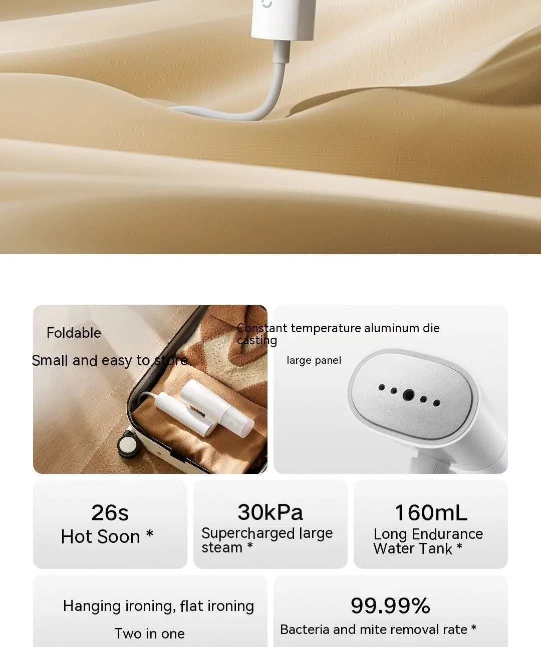 Handheld Garment Steamer – Portable Clothes Steamer for Fashion Boutiques & Pop-Ups