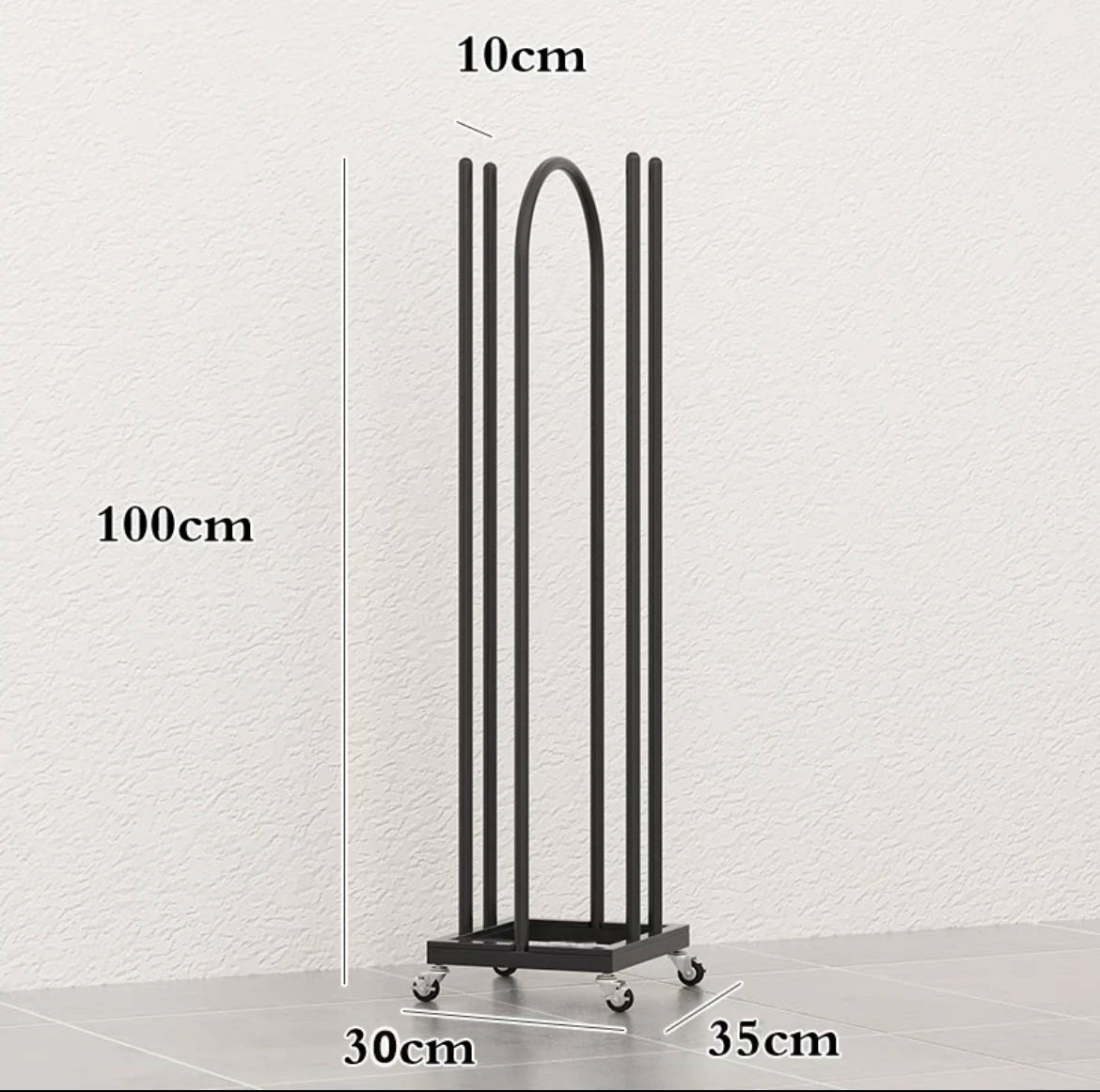 Boutique Clothing Rack with Storage Base – Double Rail Retail Display Stand