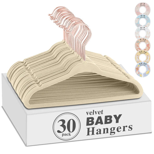 Non-Slip Baby Clothes Hangers with Swivel Hooks – Boutique Essentials
