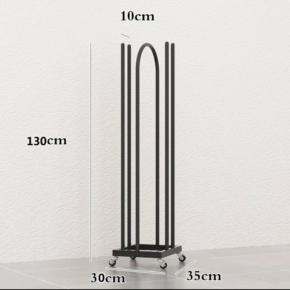Boutique Clothing Rack with Storage Base – Double Rail Retail Display Stand