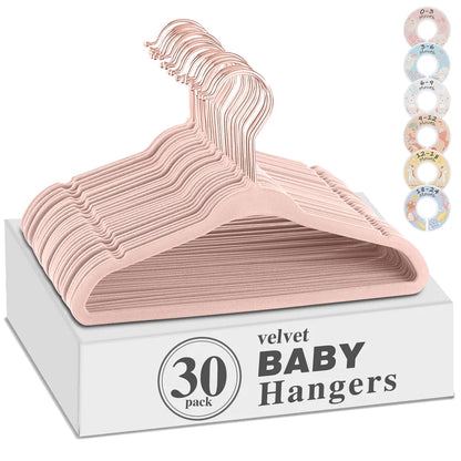 Non-Slip Baby Clothes Hangers with Swivel Hooks – Boutique Essentials