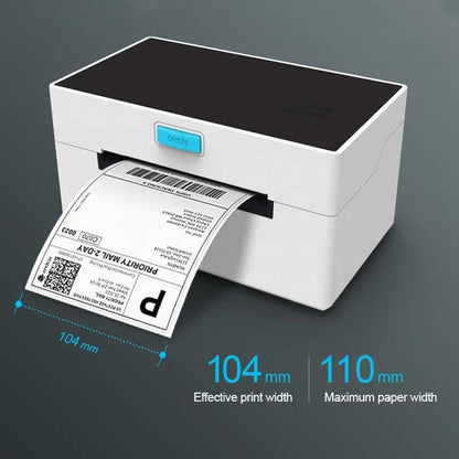 Wireless 4x6 thermal label printer with USB WiFi and Bluetooth – shipping printer for small ecommerce businesses