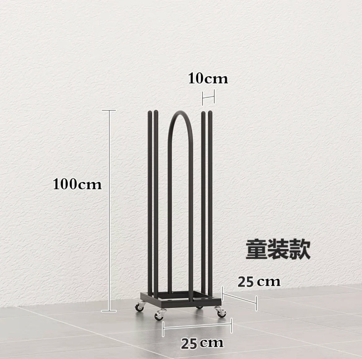 Boutique Clothing Rack with Storage Base – Double Rail Retail Display Stand