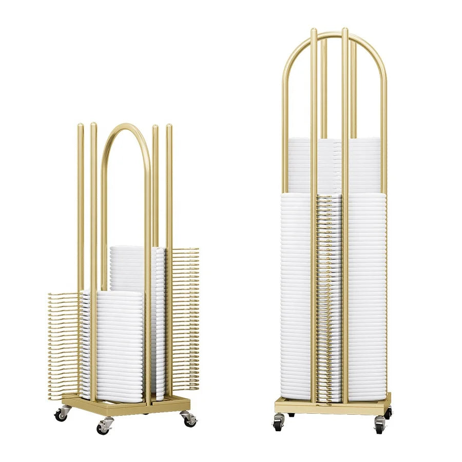Boutique Clothing Rack with Storage Base – Double Rail Retail Display Stand