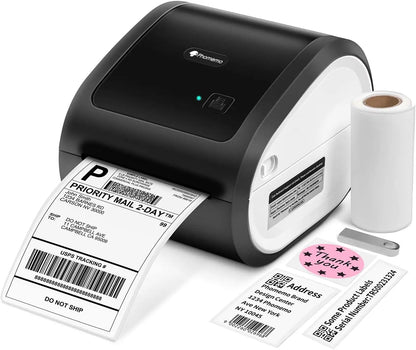 Wireless Thermal Label Printer – Bluetooth & USB Desktop Shipping Printer