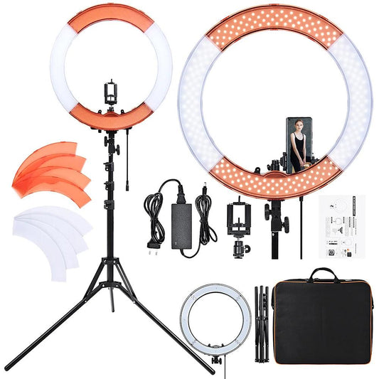 10-inch LED ring light with tripod and Bluetooth remote – perfect for ecommerce photos and live selling content creation