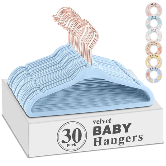 Non-Slip Baby Clothes Hangers with Swivel Hooks – Boutique Essentials