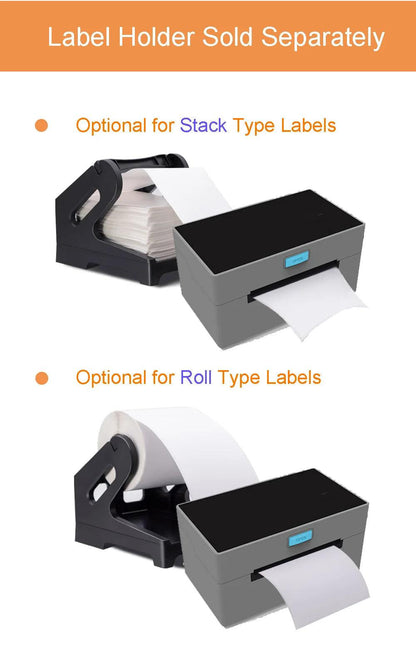 Wireless 4x6 thermal label printer with USB WiFi and Bluetooth – shipping printer for small ecommerce businesses
