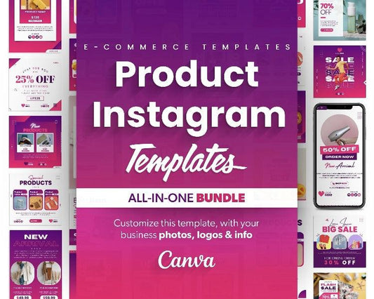 Instagram Canva templates for ecommerce – scroll-stopping designs for beauty, fashion, and product businesses