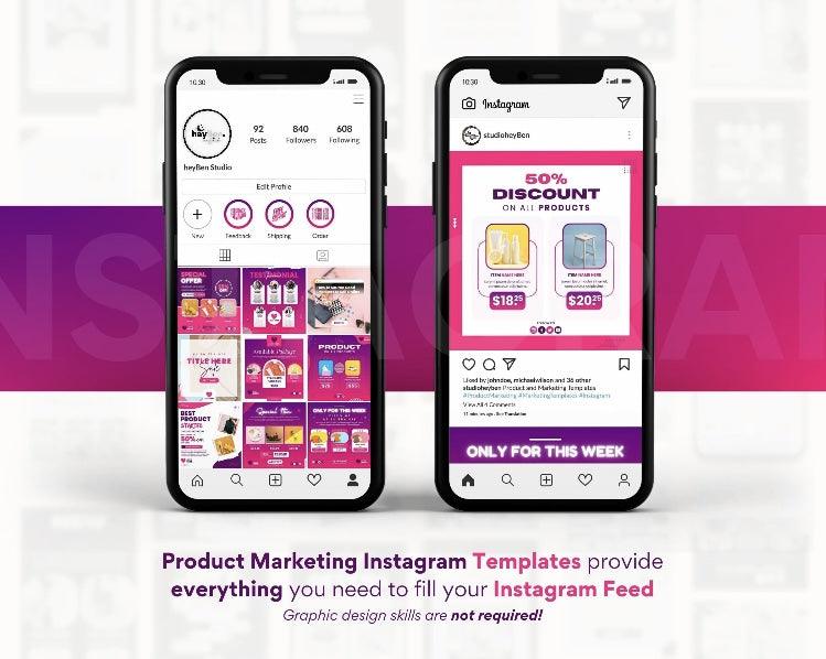 Instagram Canva templates for ecommerce – scroll-stopping designs for beauty, fashion, and product businesses