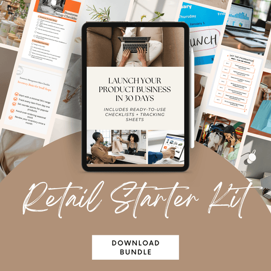 Retail Starter Kit templates – business checklist, inventory tracker, pricing formula for resellers and small businesses